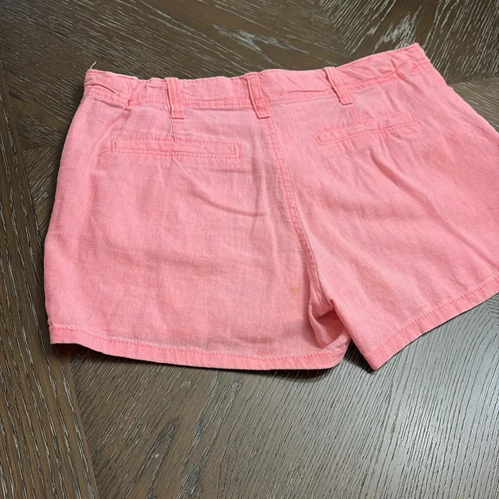 Old Navy lotus orange linen shorts 3.25”size 16